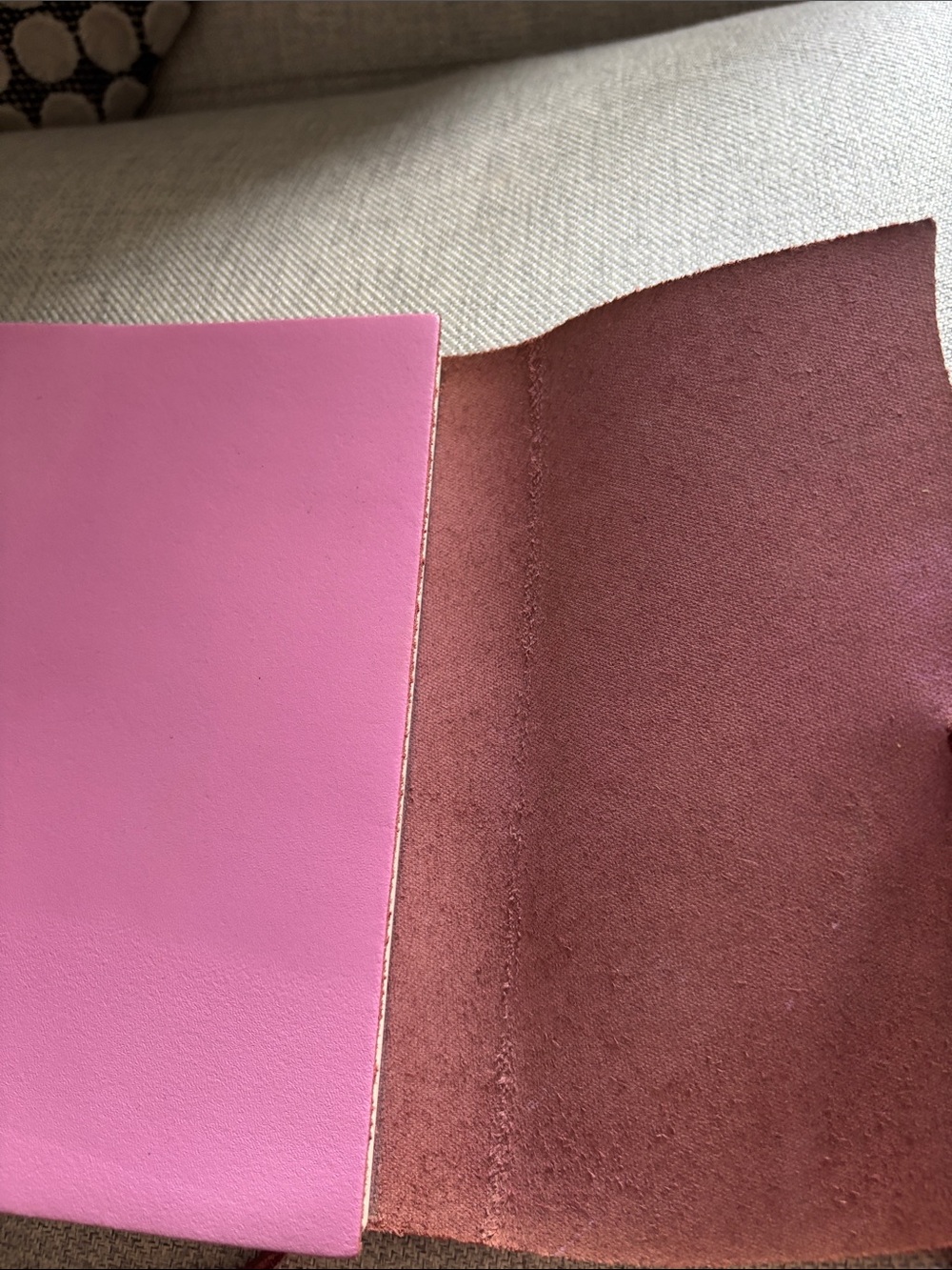 Pink Leather Wrap Journal - Picture 3 of 5